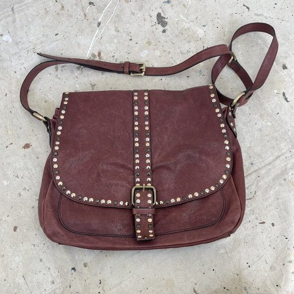 Cavalcanti Italian Leather Studded Purse Crossbody Bag - Picture 2 of 6